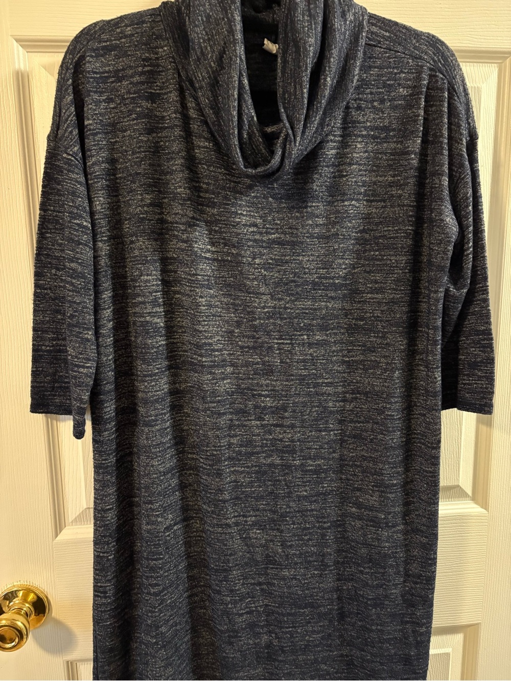 GAP Navy Heather Cowl Neck Knit Dress